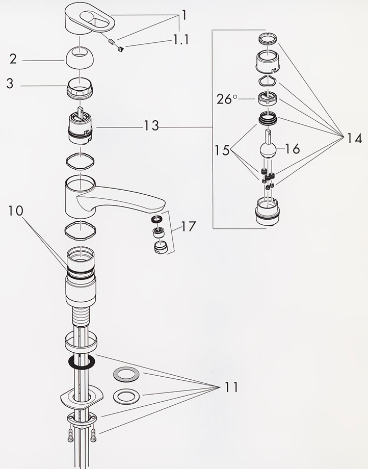 Cartouche Mitigeur Evier